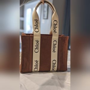 Chloe calfskin medium Woody tote. NWOT